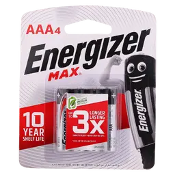 Energizer Max Batteries AAA 4 pcs