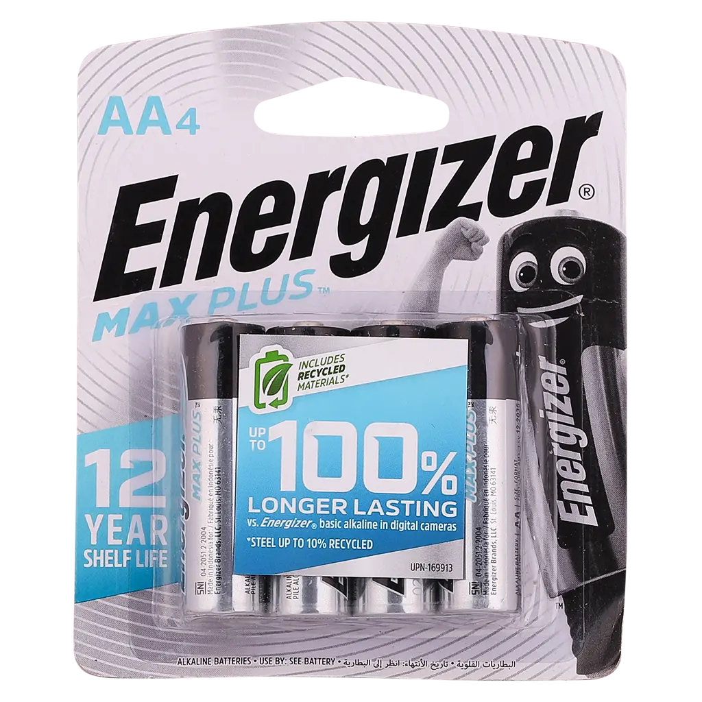 Energizer Max Plus Batteries AA 4 pcs - view 1