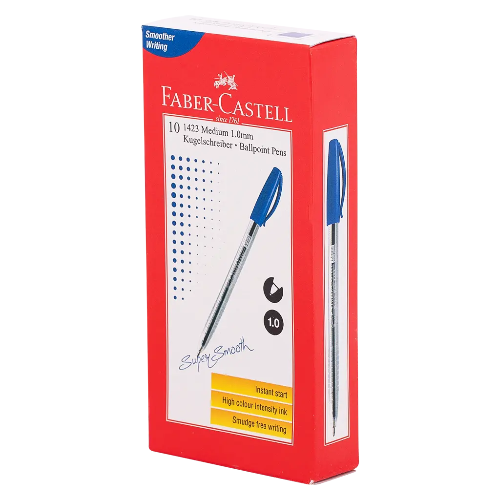 Faber Castell Ballpen 1.0 mm Blue  set of 10 - view 1