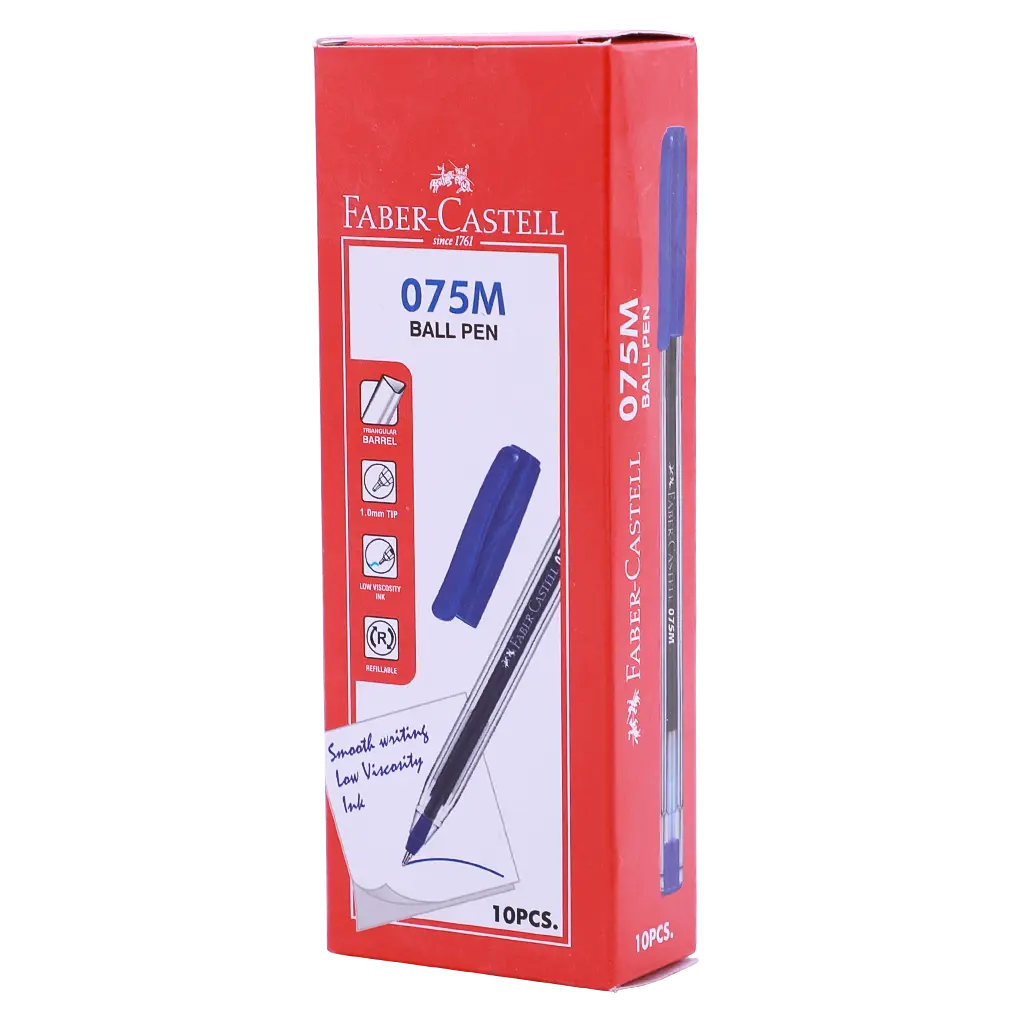 Faber Castell Ballpoint 1.0mm Blue set of 10 - view 1
