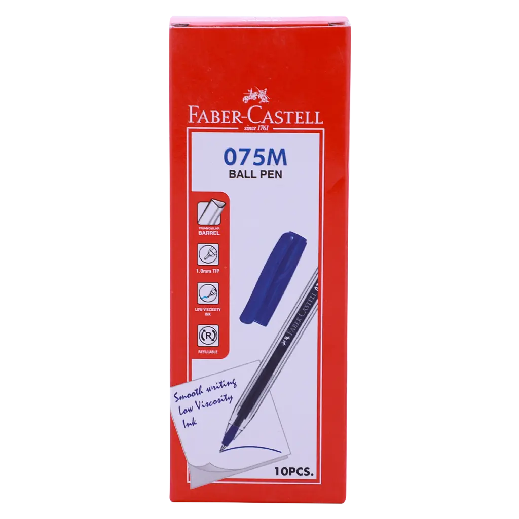 Faber Castell Ballpoint 1.0mm Blue set of 10 - view 2