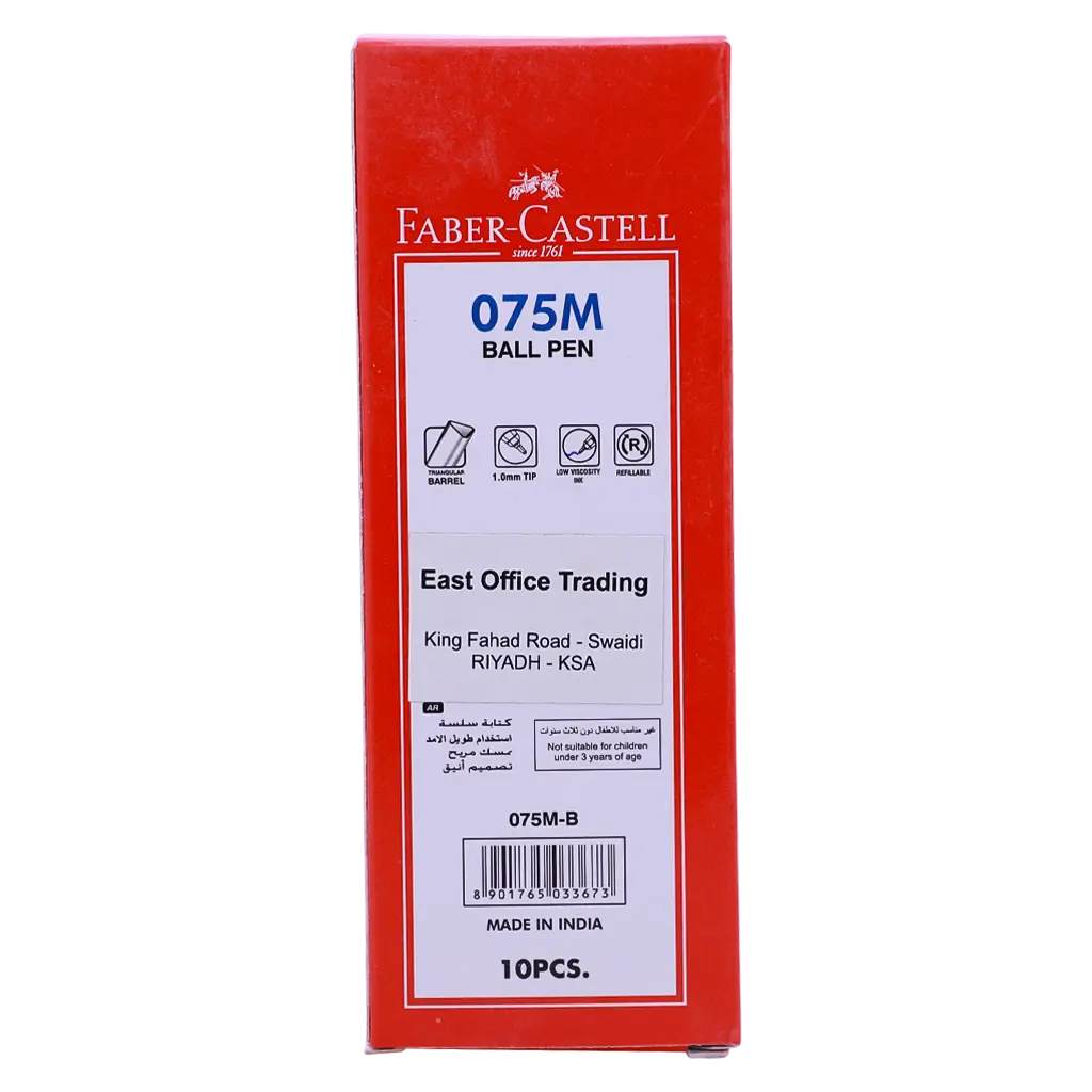 Faber Castell Ballpoint 1.0mm Blue set of 10 - view 3