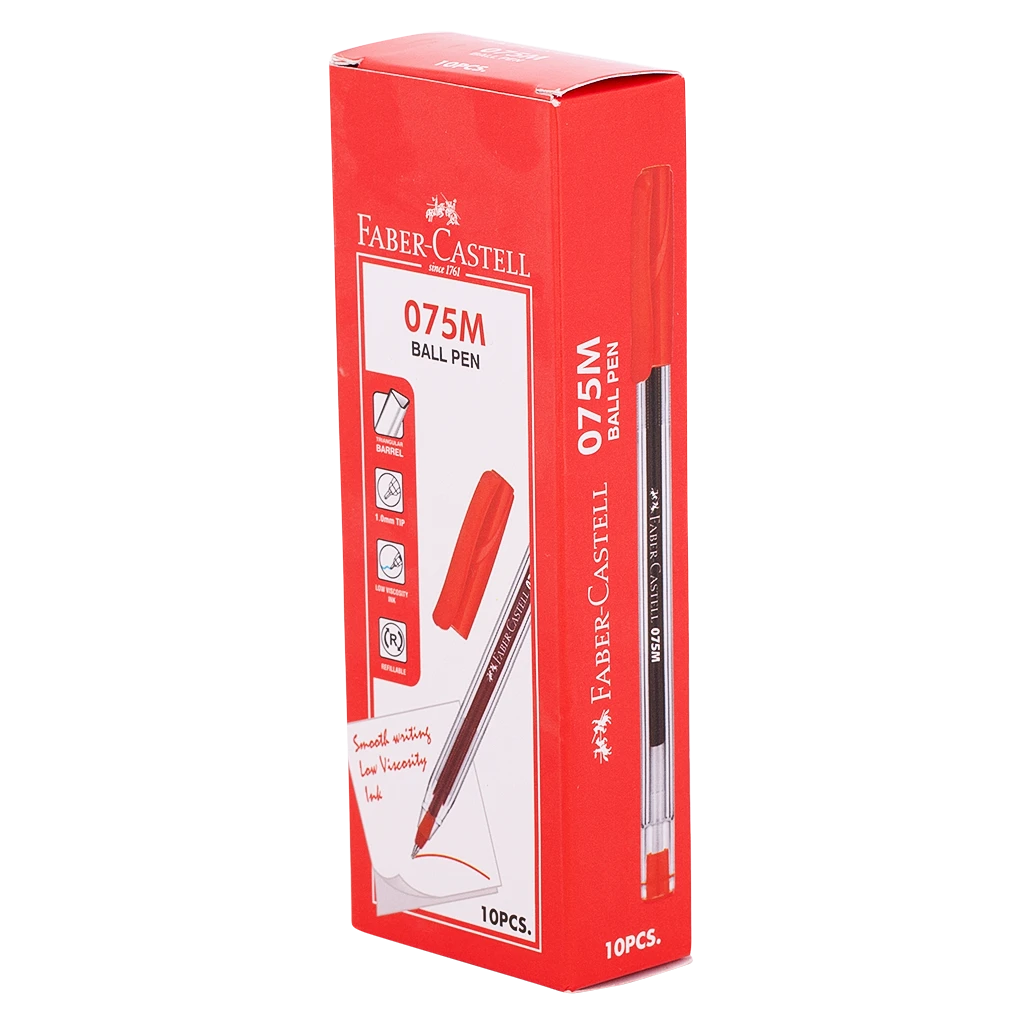 Faber Castell  Ballpoint 1.0 mm Red set of 10