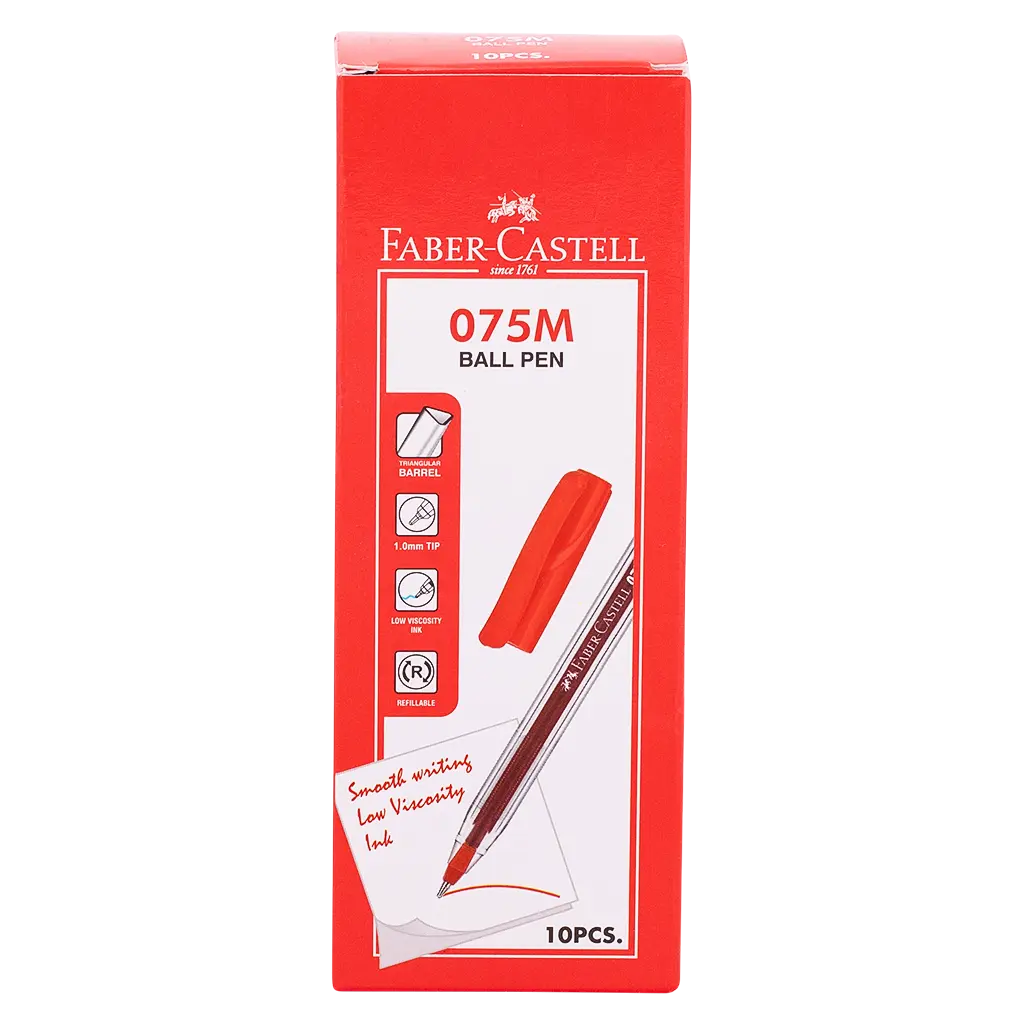 Faber Castell  Ballpoint 1.0 mm Red set of 10 - view 2