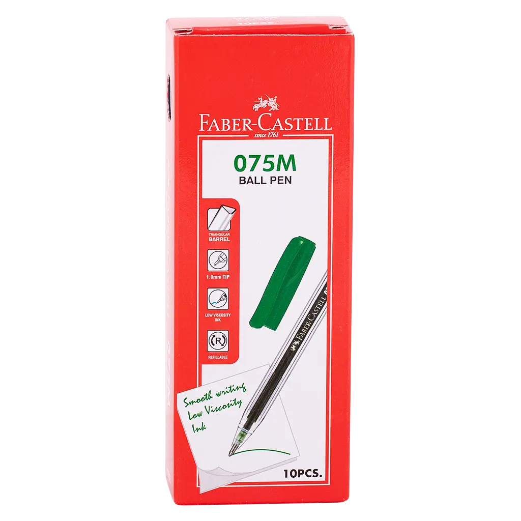 Faber Castell Ballpoint 1.0 mm Green set of 10 - view 2