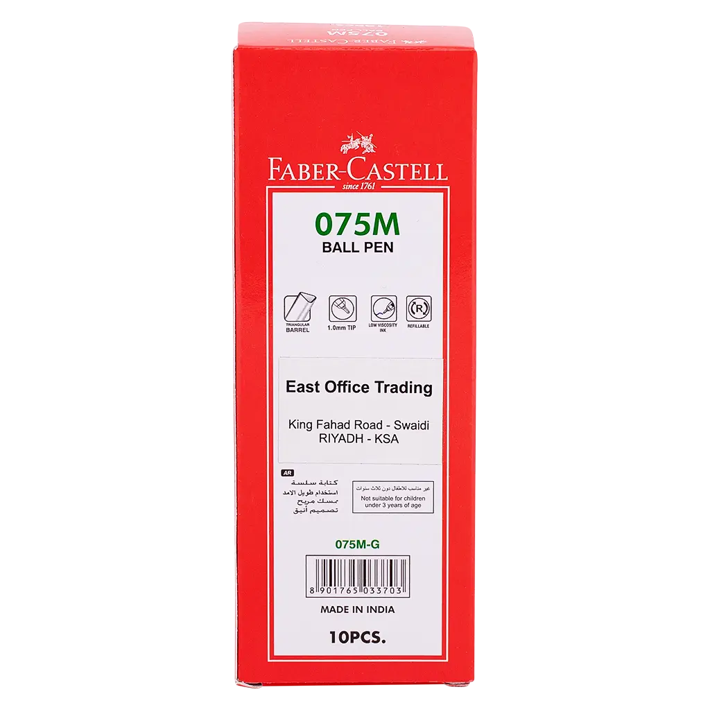 Faber Castell Ballpoint 1.0 mm Green set of 10 - view 3