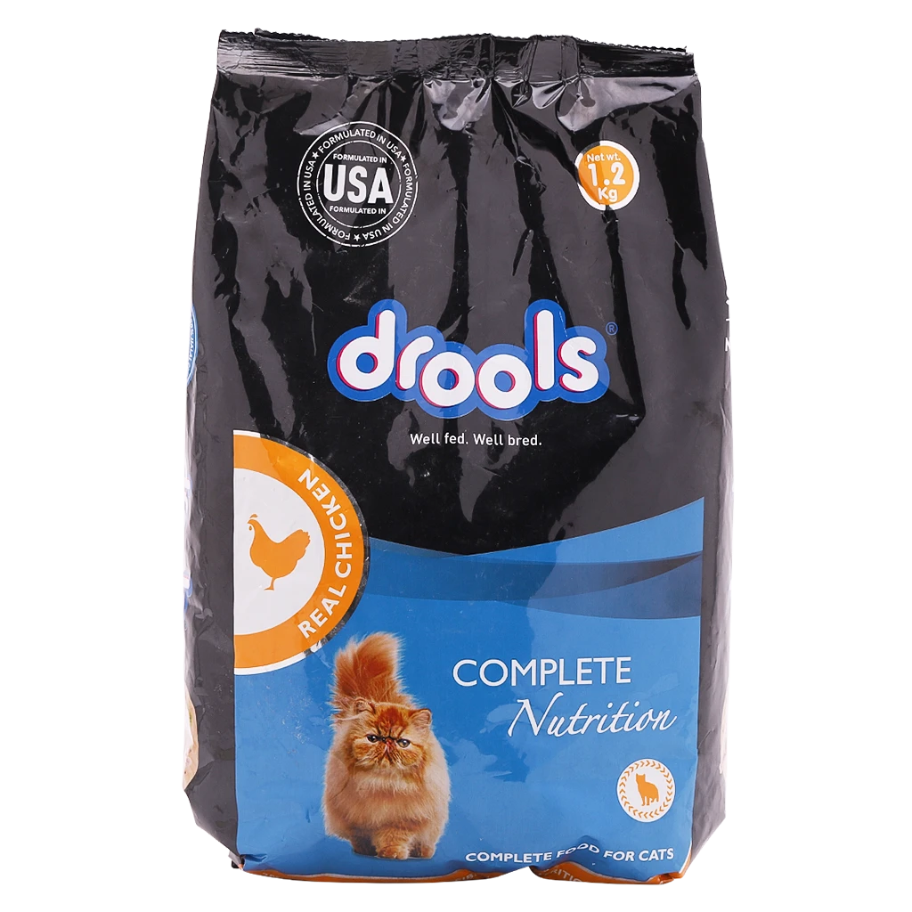 Drools Dry Food for Cats Real Chicken 1.2 kg