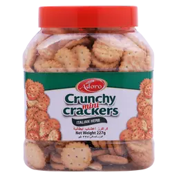 Adoro Mini Crackers Italian Herbs 227 gm