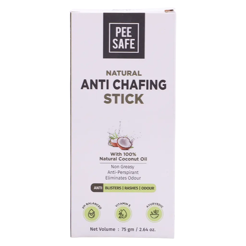 PeeSafe 100% Natural Anti Chafing Stick for Underarms and Inner Thighs 75gm - view 2