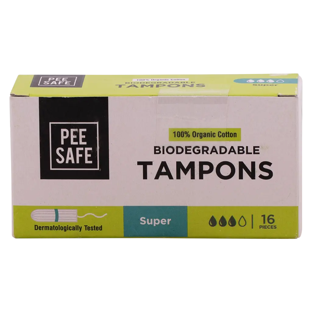 PeeSafe 100% Organic Cotton Tampons Super Size 16 Tampons - view 2