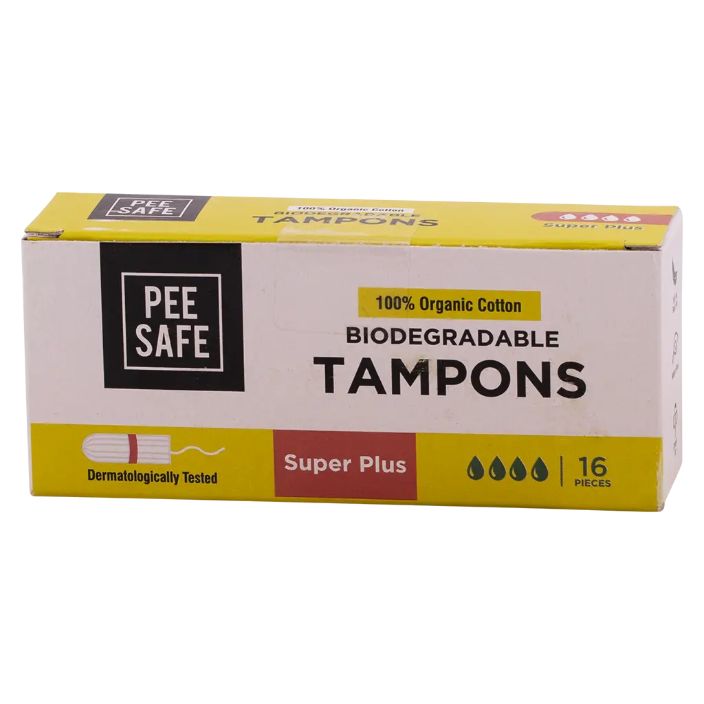 PeeSafe 100% Organic Cotton Tampons Super Plus Size 16 Tampons - view 2
