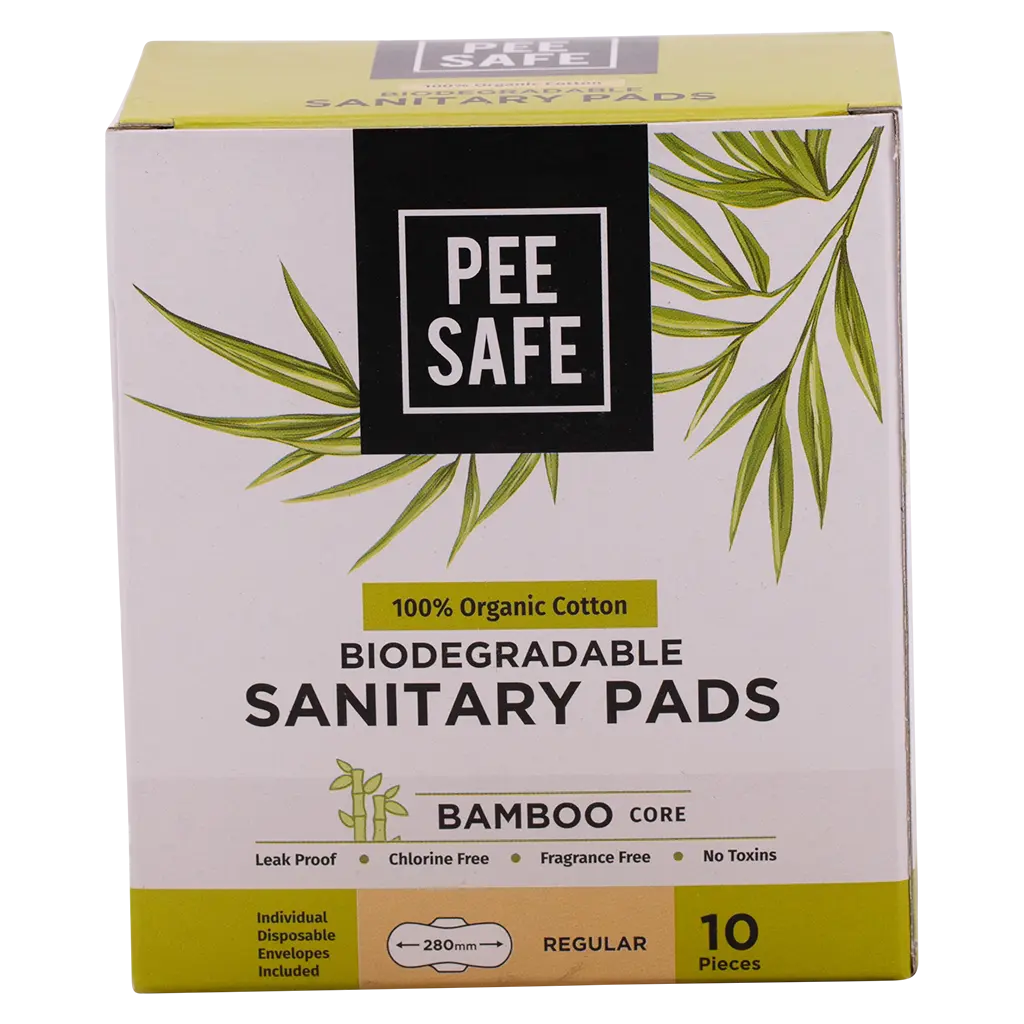 PeeSafe 100% Organic Cotton Sanitary Pads & Bamboo Core Regular 10 Pads - view 4
