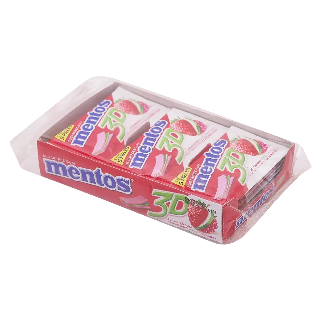 Mentos 3D Strawberry Box (15 x 8.5gr) - view 2