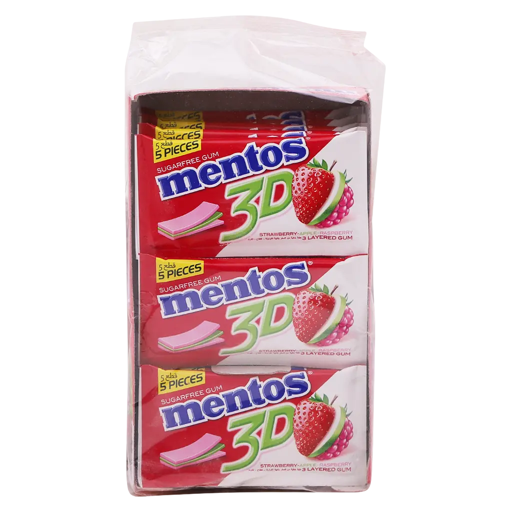 Mentos 3D Strawberry Box (15 x 8.5gr) - view 3