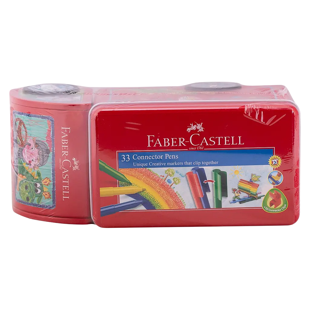 Faber Castell Connector Pen Set of 33 in Truck Tin - view 2