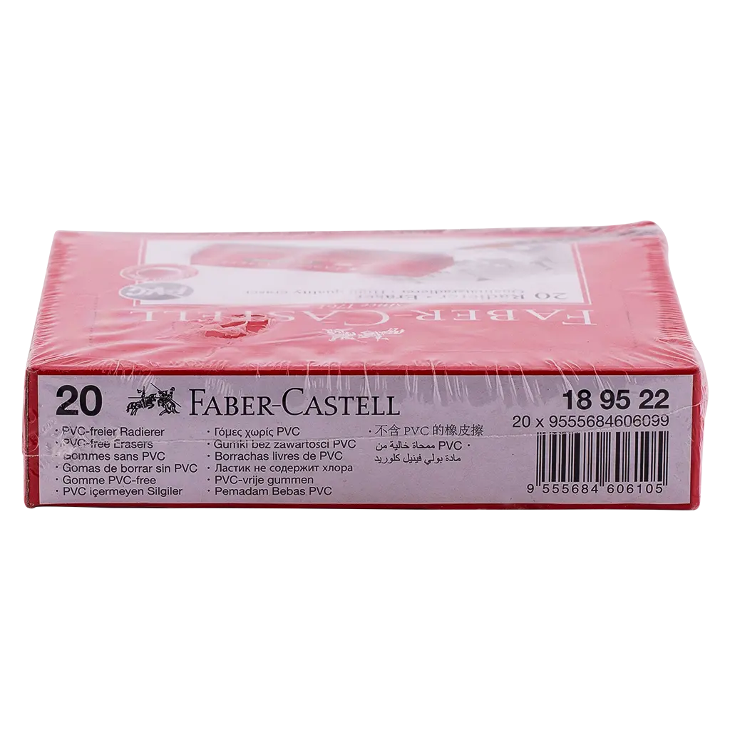 Faber Castell Erasers PVC Free Paper Red set of 20 - view 3