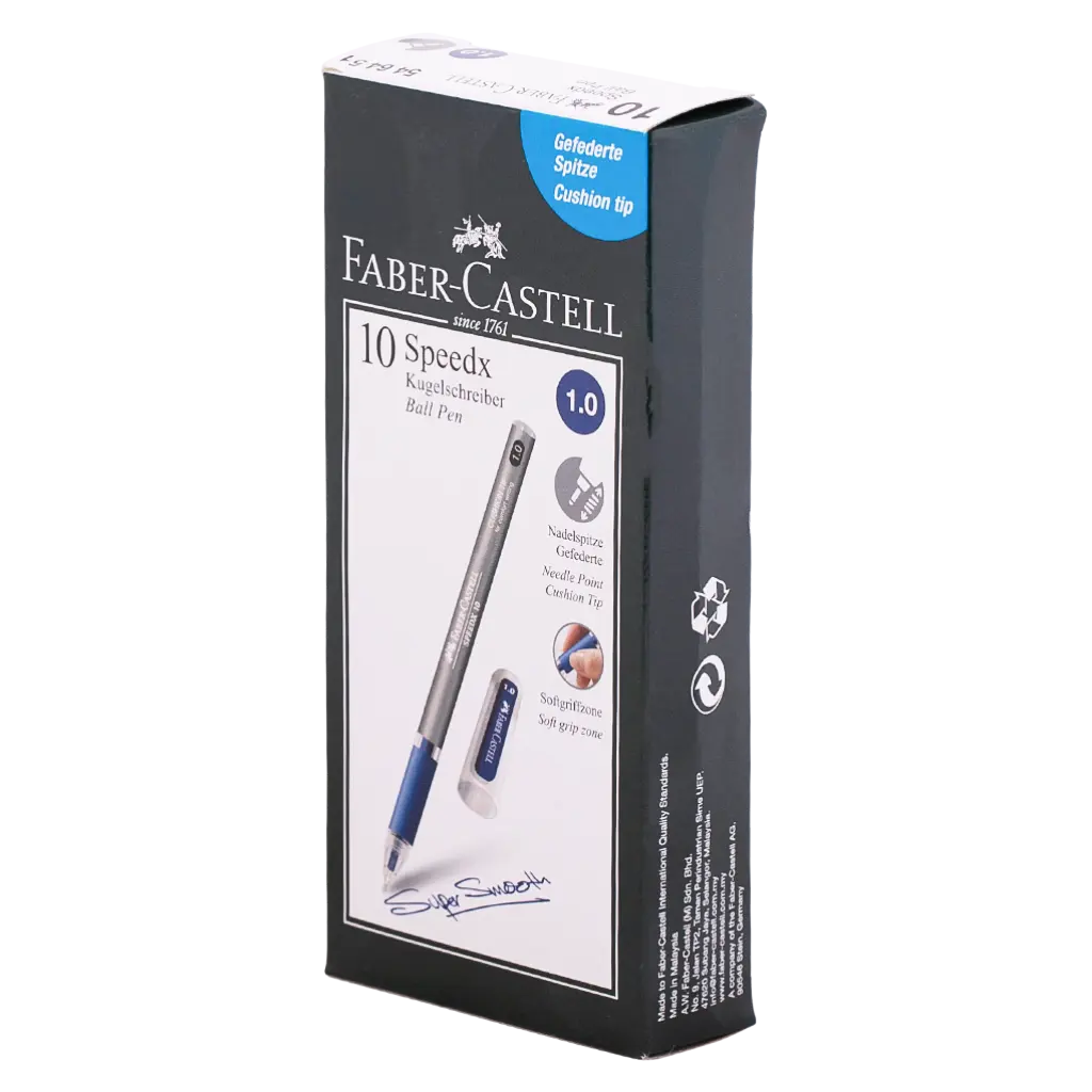 Faber CastellBallpen Speedx 1.0mm blue set of 10 - view 1