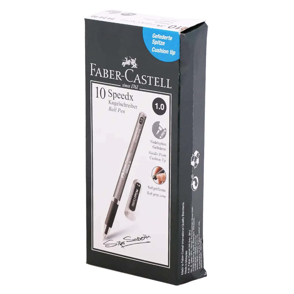 Faber Castell Ballpen Speedx 1.0mm black set of 10 - view 1