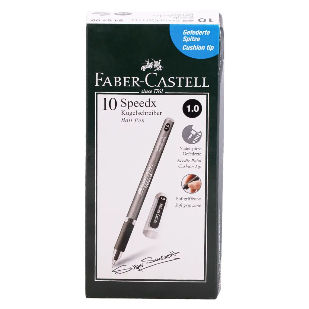 Faber Castell Ballpen Speedx 1.0mm black set of 10 - view 2