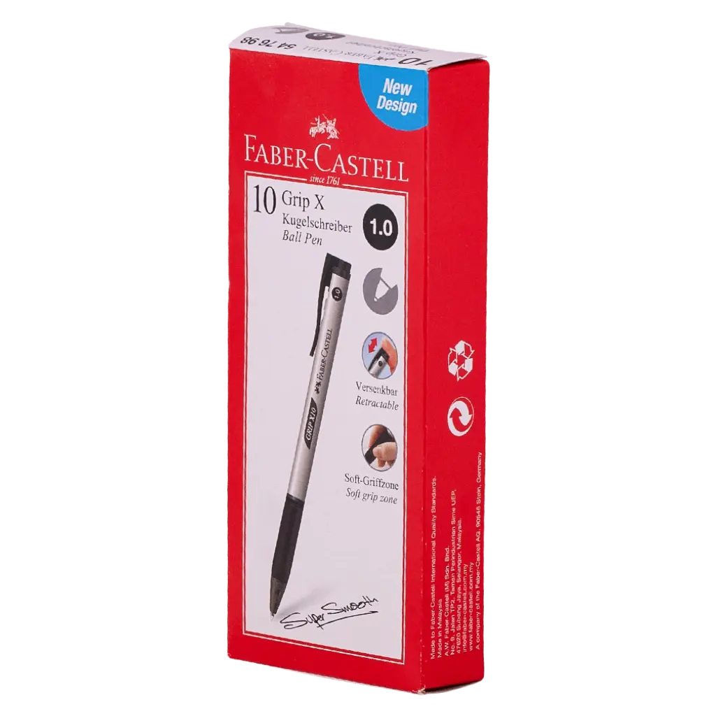 Faber Castell Ball Pen 1.0 mm Black set of 10 - view 2