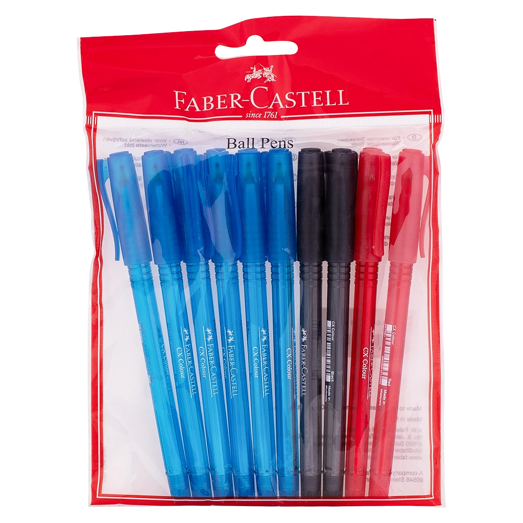 Faber Castell Ball Pen CX 0.7 Silk set of 10