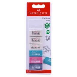 Faber Castell Eraser Assorted 6 pcs
