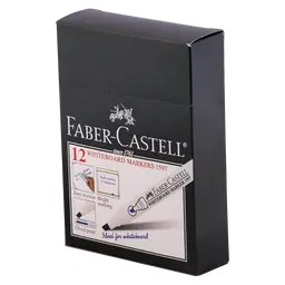 Faber Castell Whiteboard Markers Chisel Tip Blue set of 12