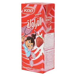 كي دي دي حليب بنكهة الفراولة 180 مل