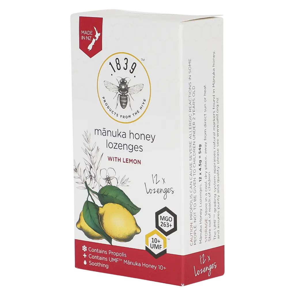 Manuka Honey Lozenges With Lemon 12 pcs - view 1