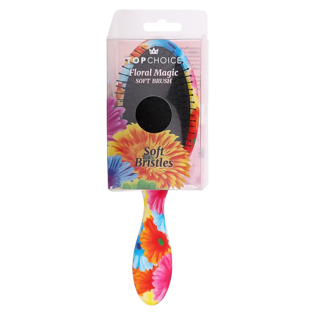 Top Choice Hair Brush Soft Touch Pattern Multicolored - view 1