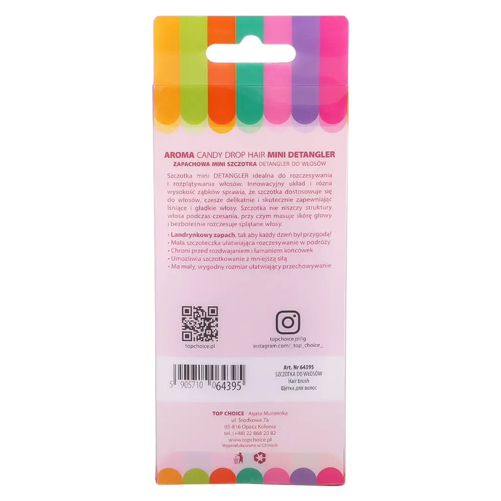 Top Choice Hair Brush Aroma Candy Drop Multicolored - view 3