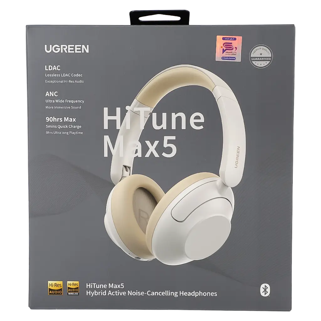 Ugreen Headphones Hitune Max 5 Hybrid Active Noise White - view 3
