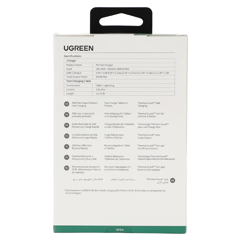 Ugreen Fast Charger USB C To Lightning Cable 1 m - view 4