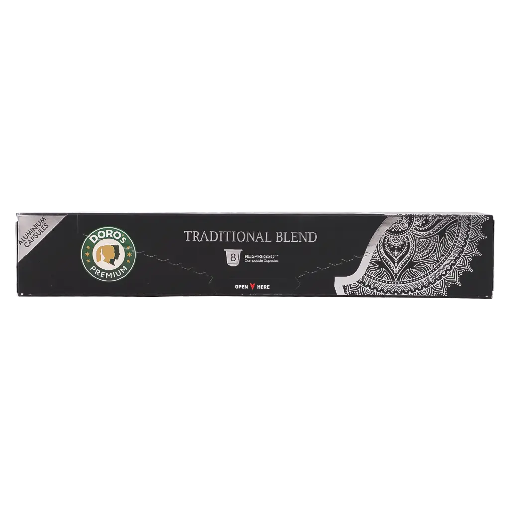 Doros Coffee Aluminium Capsules Ristretto Traditional Blend 8 capsules 48 gm  - view 2