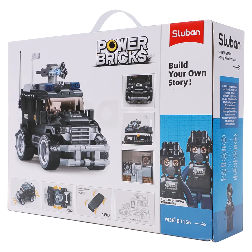 Sluban Remote Control Military Vehicle Assembly  412 pcs - view 1