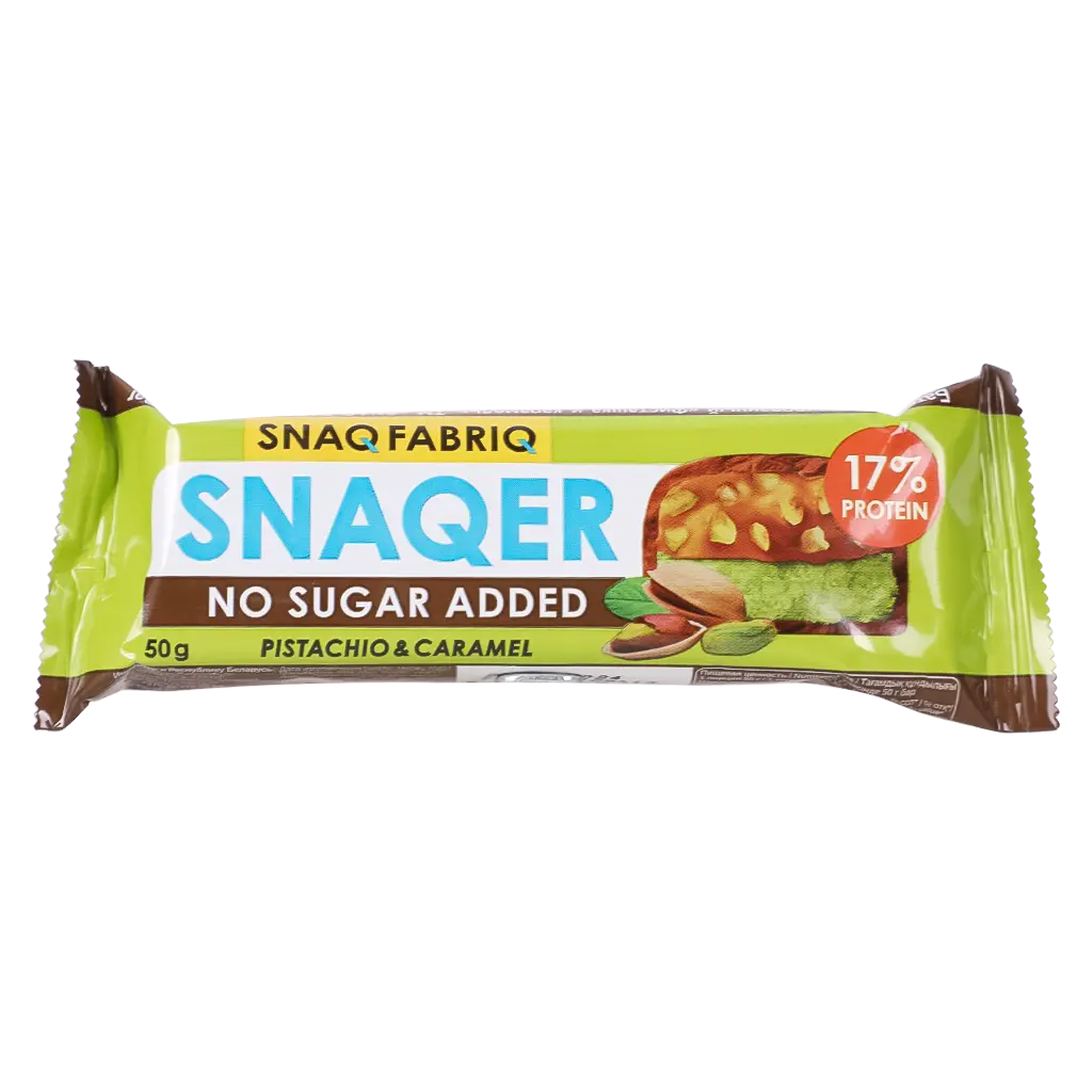 Snaqer Bar Pistachio And Caramel Sugar Free 50 gm - view 1