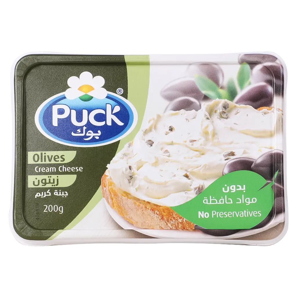 Puck Tub Cream Cheese With Olives 200 gm - view 5