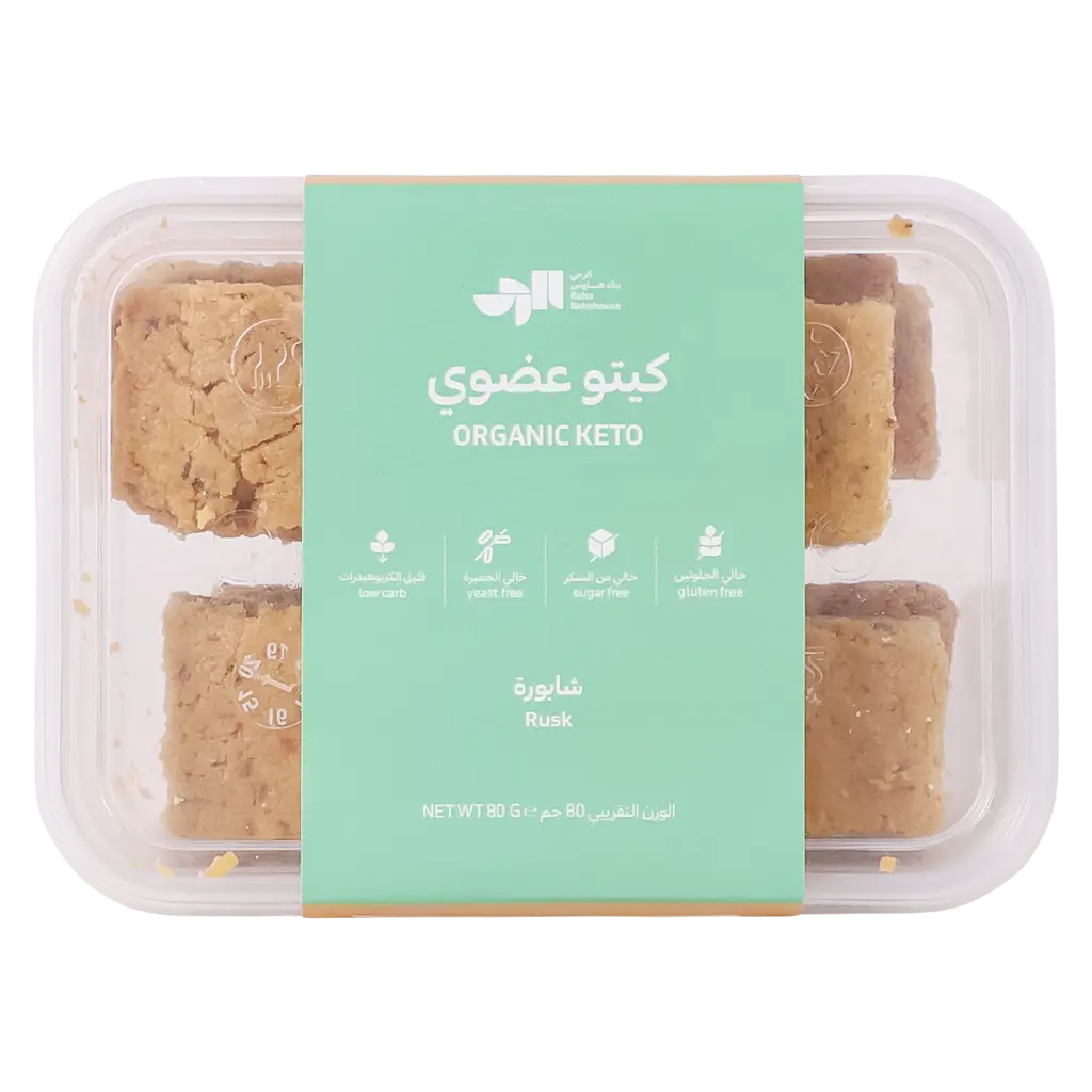 Raha Bakehouse Organic Keto Rusk 80 Gm - view 1