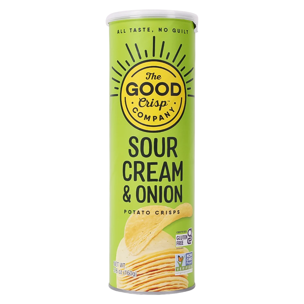The Good Crisp Sour Cream & Onion Stacked Crisps 160 gm