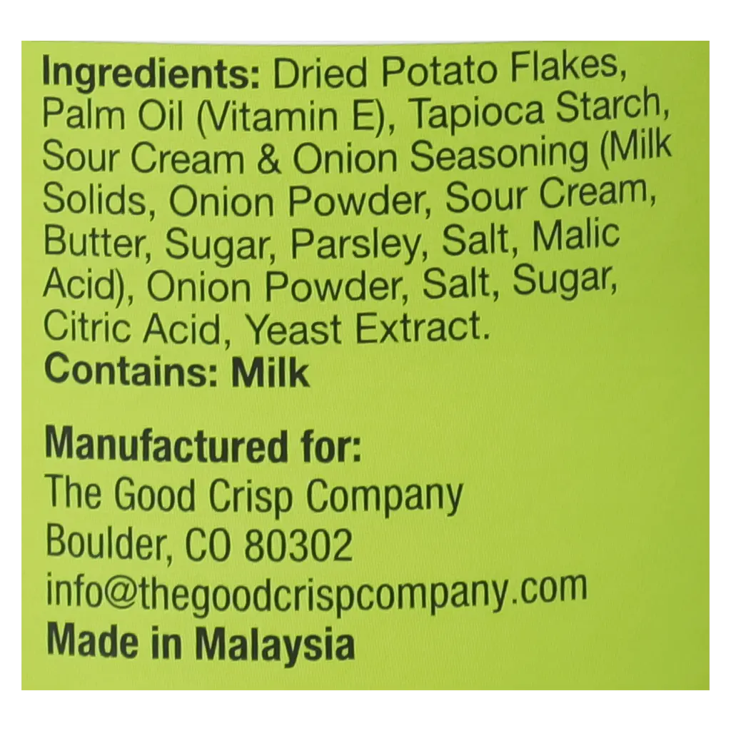The Good Crisp Sour Cream & Onion Stacked Crisps 160 gm - view 5