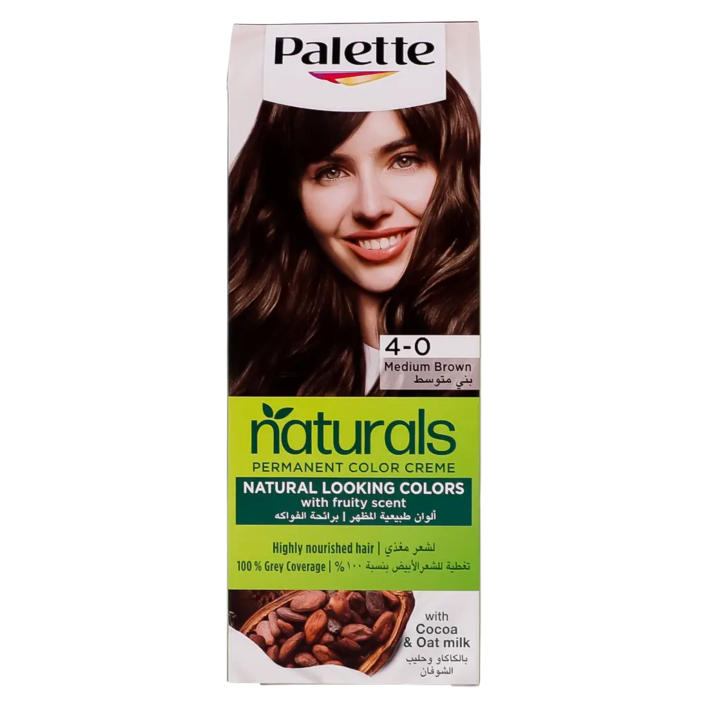 Schwarzkopf Palette Permanent Naturals Color Cream 4-0 Medium Brown - view 2