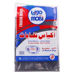 موبي اكياس نفايات ذات سماكة عالية 30 جالون 