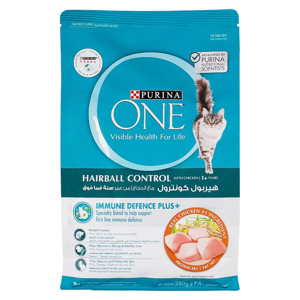 Purina One Wet Food for Cats Hairball Control with Chicken 380 gm - view 1