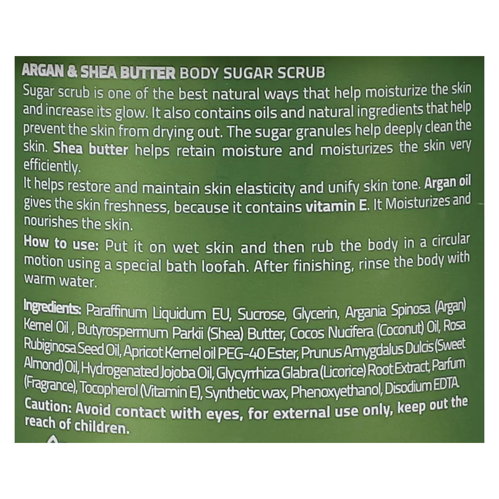 Global Star Argan And Shea Oil Sugar Scrub 600 ml - view 5