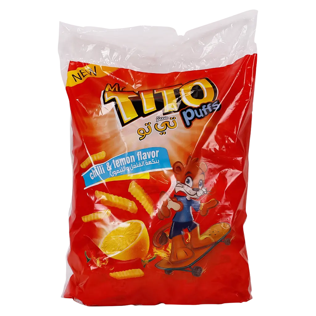 Mr.Tito Corn Puffs Chili & lemon Flavor 20 pcs 18 gm  - view 1