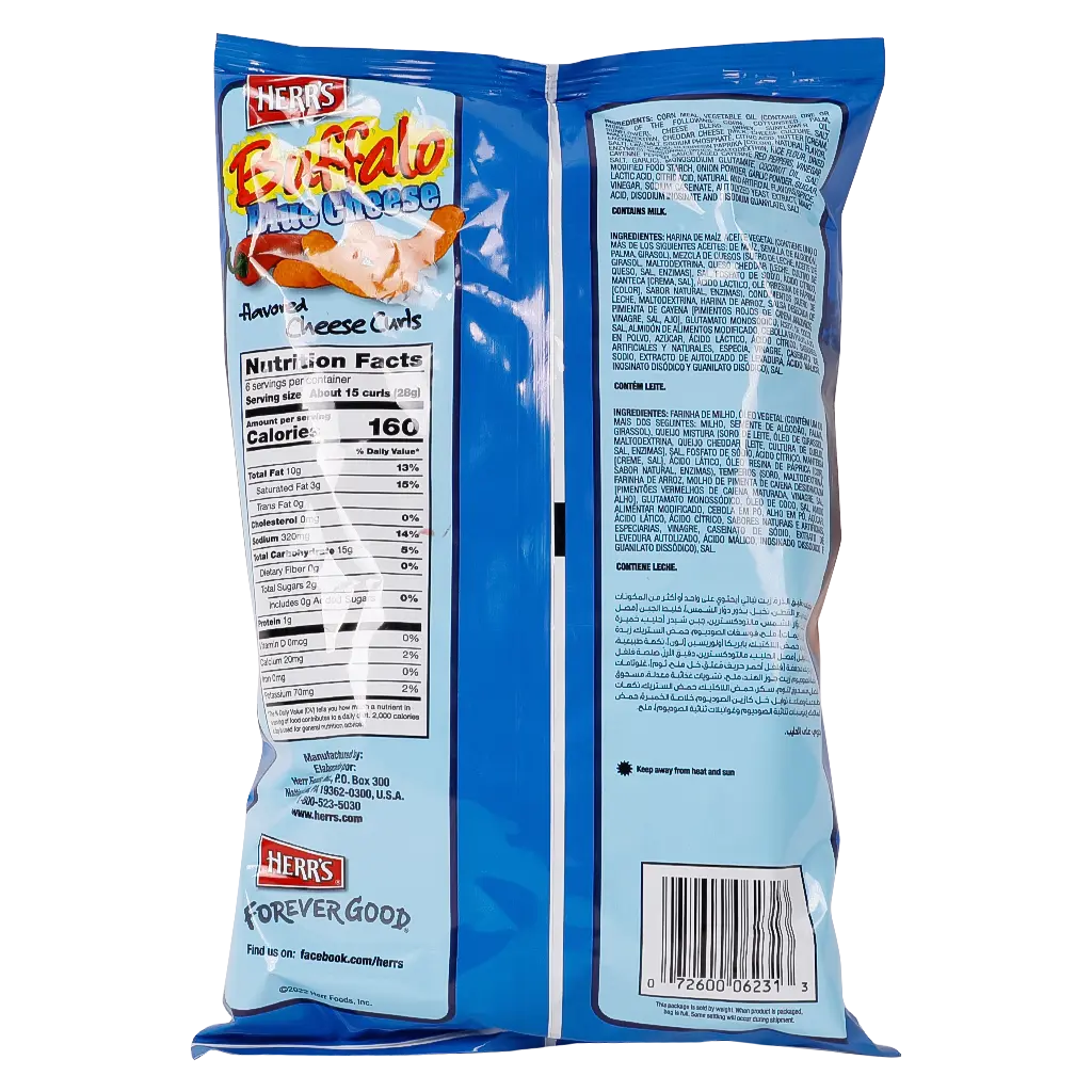 Herr's Buffalo Blue Cheese Curls 170 gm - view 2