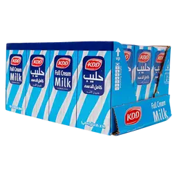 كي دي دي حليب كامل الدسم 18 حبة 180 مل