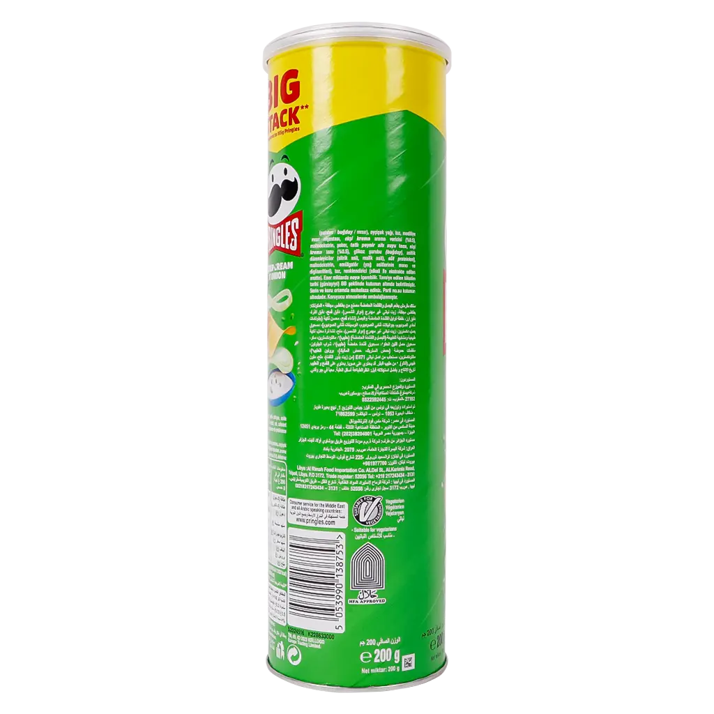 Pringles Potato Chips Sour Cream & Onion 200 gm - view 2
