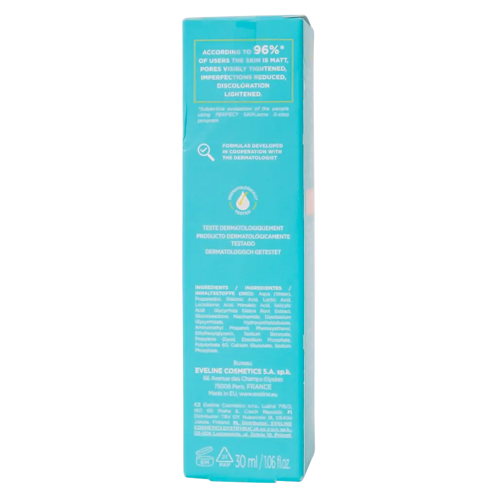 Eveline Perfect Skin Acne Night Exfoliating Serum 5% 30 ml - view 5