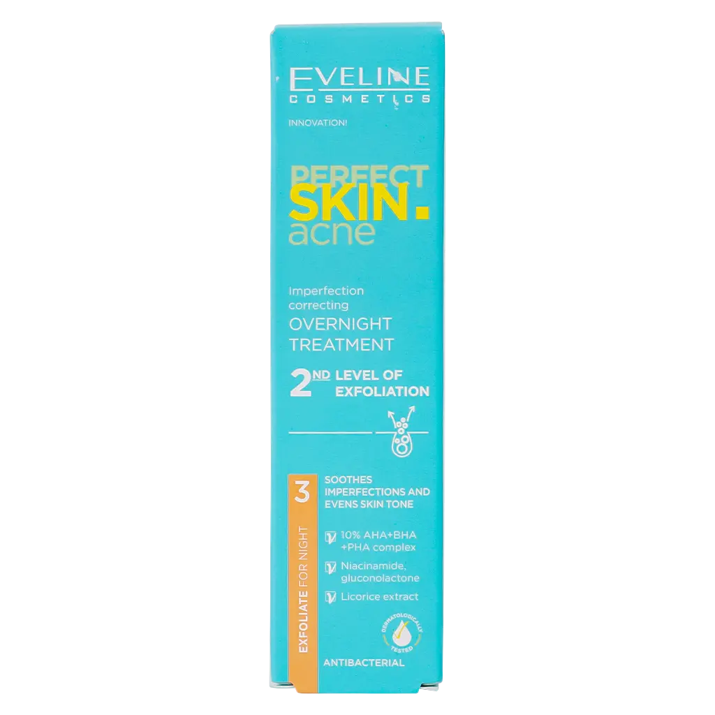 Eveline Perfect Skin Acne Night Exfoliating Serum 10% 30 ml - view 3